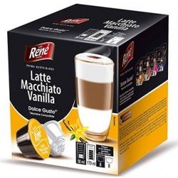 Кофе в капсулах Rene Latte Macchiato Vanilla, 8+8 капсул Dolce Gusto Кофе в капсулах Rene Latte Macchiato Vanilla, 8+8 капсул Dolce Gusto