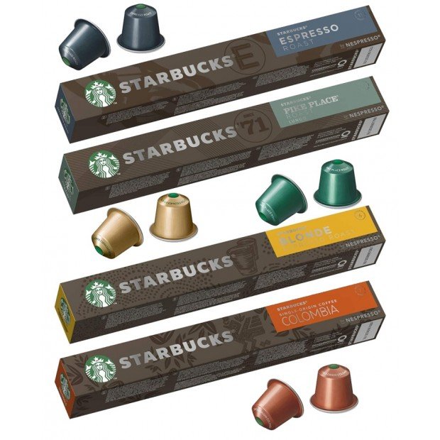 Набор кофе в капсулах Starbucks collection, 40 капсул Nespresso Набор кофе в капсулах Starbucks collection, 40 капсул Nespresso