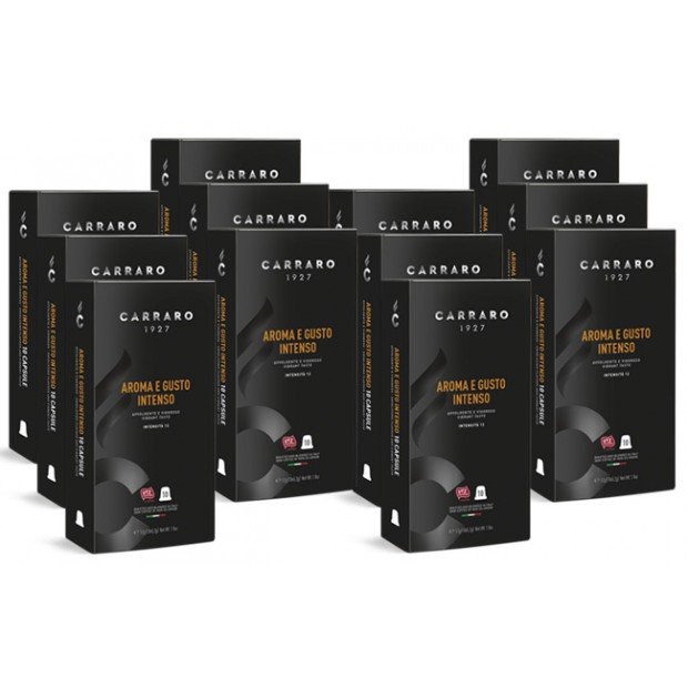 Кофе Carraro Aroma E Gusto Intenso, 120 капсул Nespresso