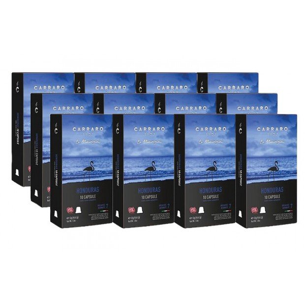 Кофе Carraro Honduras, 120 капсул Nespresso