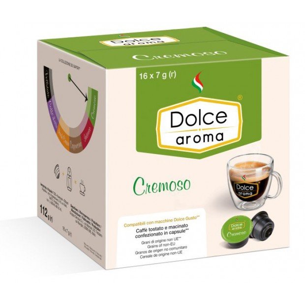 Капсули Dolce Aroma Cremoso, 16 капсул Dolce Gusto Капсули Dolce Aroma Cremoso, 16 капсул Dolce Gusto