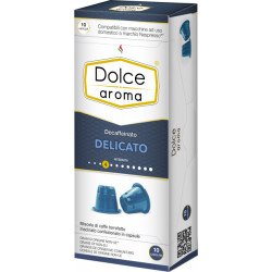 Кава в капсулах Dolce Aroma Decaffeinato Delicato, 10 капсул Nespresso Кава в капсулах Dolce Aroma Decaffeinato Delicato, 10 капсул Nespresso