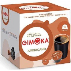 Капсулы Dolce Gusto Gimoka Americano, 16 капсул Капсулы Dolce Gusto Gimoka Americano, 16 капсул