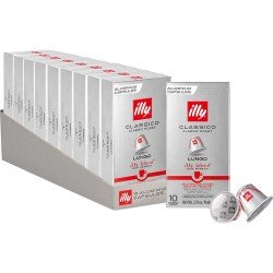 Кава у капсулі Illy Classico Lungo, 10 уп. (100 кава-капсул) Nespresso