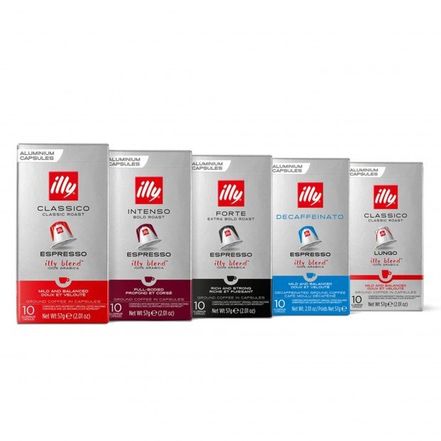 Набір кави у капсулах Illy collection, 50 капсул Nespresso