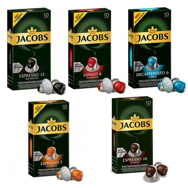 Набор кофе в капсулах Jacobs collection - 50 капсул Набор кофе в капсулах Jacobs collection - 50 капсул