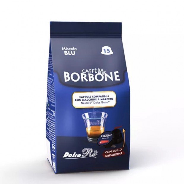 Кофе в капсулах Caffe Borbone Blu, 15 капсул Dolce Gusto Кофе в капсулах Caffe Borbone Blu, 15 капсул Dolce Gusto