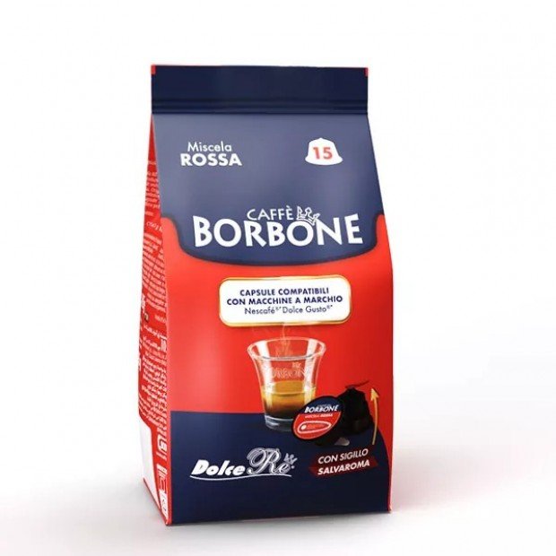 Кофе в капсулах Caffe Borbone Rossa, 15 капсул Dolce Gusto Кофе в капсулах Caffe Borbone Rossa, 15 капсул Dolce Gusto
