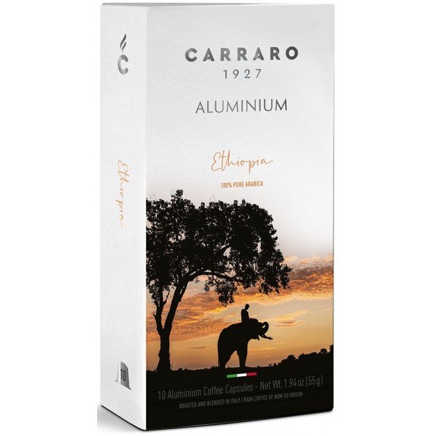 Кава в капсулах Carraro Ethiopia, 10 капсул Nespresso Alu Кава в капсулах Carraro Ethiopia, 10 капсул Nespresso Alu