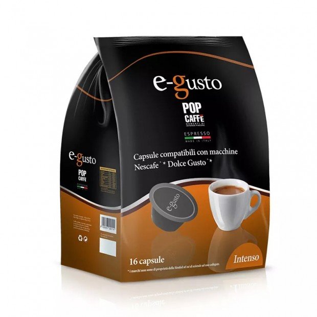 Кава у капсулах Pop Caffe Intenso, 16 капсул Dolce Gusto Кава у капсулах Pop Caffe Intenso, 16 капсул Dolce Gusto