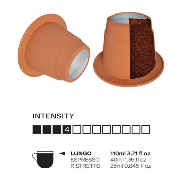 Кава у капсулі Boseco Lungo Decaffeinato, 1 капсула Nespresso Кава у капсулі Boseco Lungo Decaffeinato, 1 капсула Nespresso
