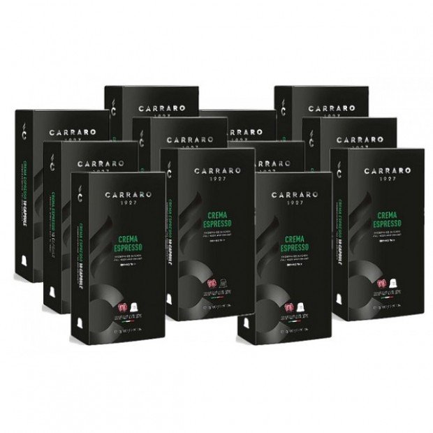 Кофе Carraro Crema Espresso, 120 капсул Nespresso