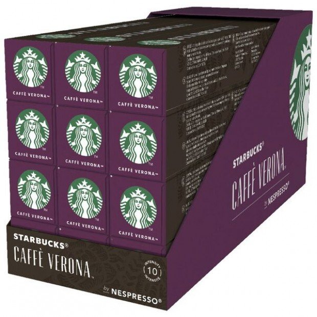 Кава Starbucks Caffe Verona, 120 капсул Nespresso Кава Starbucks Caffe Verona, 120 капсул Nespresso