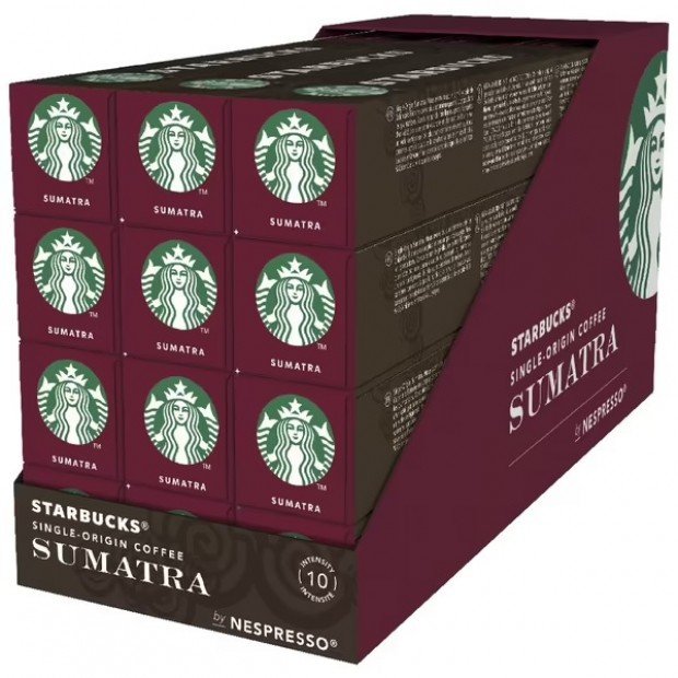 Кофе Starbucks Sumatra, 120 капсул Nespresso Кофе Starbucks Sumatra, 120 капсул Nespresso