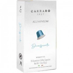 Кофе в капсулах Carraro Decaffeinato, 10 капсул алюминиевых Nespresso