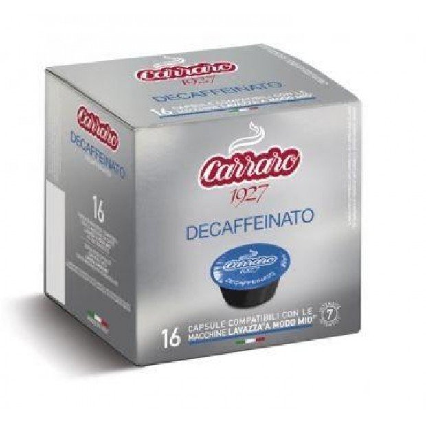 Кофе в капсулах Carraro Decaffeinato, 16 капсул Lavazza A Modo Mio
