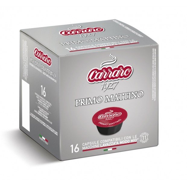 Кава в капсулі Carraro Primo Mattino, 1 капсула Lavazza A Modo Mio Кава в капсулі Carraro Primo Mattino, 1 капсула Lavazza A Modo Mio