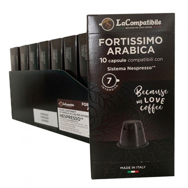 Кофе в капсуле Fortissimo Arabica Lacompatibile, 1 шт. Nespresso Кофе в капсуле Fortissimo Arabica Lacompatibile, 1 шт. Nespresso