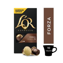 Кава в капсулах LOR (Льор) Espresso Forza - 10 капсул Кава в капсулах LOR (Льор) Espresso Forza - 10 капсул