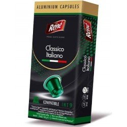 Кава в капсулах Rene Classico Italiano, 10 капсул Nespresso Alu Кава в капсулах Rene Classico Italiano, 10 капсул Nespresso Alu