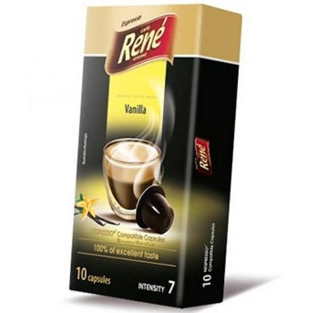 Кава в капсулах Rene Vanillia, 10 капсул Nespresso Кава в капсулах Rene Vanillia, 10 капсул Nespresso