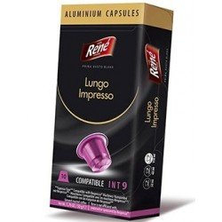 Кава в капсулах Rene Lungo Impresso, 10 капсул Nespresso Alu