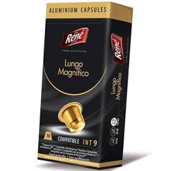 Кава в капсулах Rene Lungo Magnifico, 10 капсул Nespresso Alu Кава в капсулах Rene Lungo Magnifico, 10 капсул Nespresso Alu