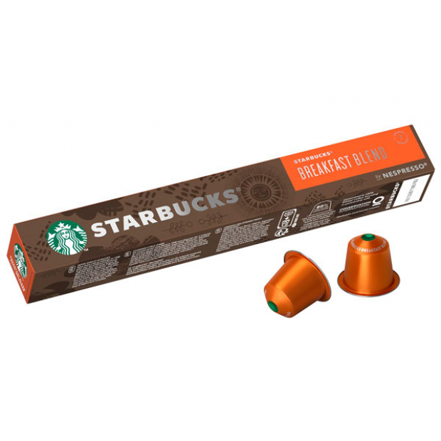 Кофе в капсулах Starbucks Breakfast Blend, 10 капсул Nespresso Кофе в капсулах Starbucks Breakfast Blend, 10 капсул Nespresso