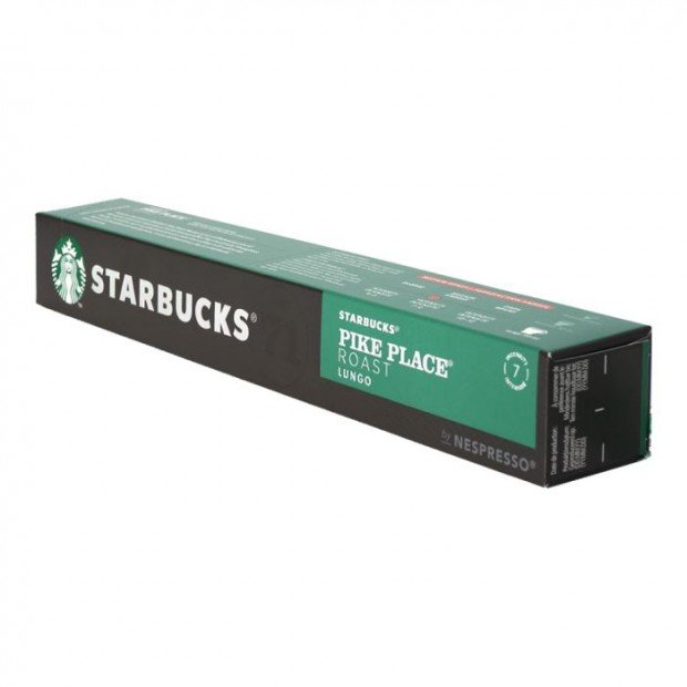 Кава в капсулах Starbucks Pike Place Lungo, 10 капсул Nespresso
