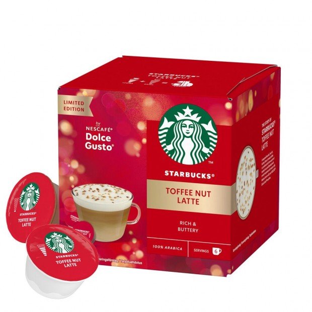 Кава в капсулах Starbucks Toffee Nut Latte, 6+6 капсул Dolce Gusto Кава в капсулах Starbucks Toffee Nut Latte, 6+6 капсул Dolce Gusto