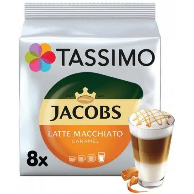 Кава в капсулі Latte Caramel, 1+1 капсула Tassimo Кава в капсулі Latte Caramel, 1+1 капсула Tassimo