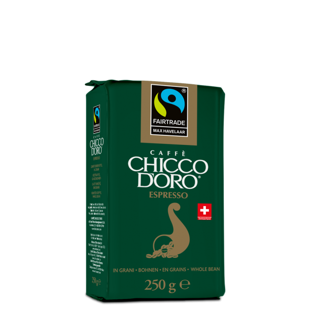 Кава в зернах Chicco Oro Fair Trade Max Havelaar Espresso Вага: 0,25 кг.