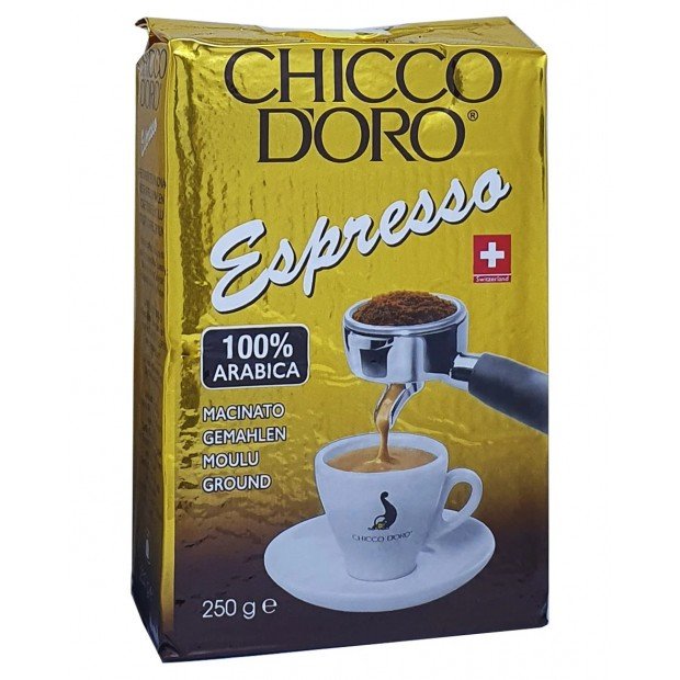 Молотый кофе Chicco dOro Espresso 100% arabica, 0.25 кг. Молотый кофе Chicco dOro Espresso 100% arabica, 0.25 кг.