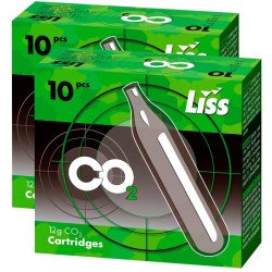 Балончики CO2 для пневматики 20 шт., LISS Балончики CO2 для пневматики 20 шт., LISS