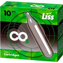 Балончики CO2 для пневматики 10 шт., LISS Балончики CO2 для пневматики 10 шт., LISS